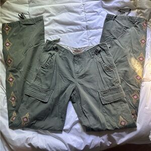 Y2K Low rise Boho Cargo pants